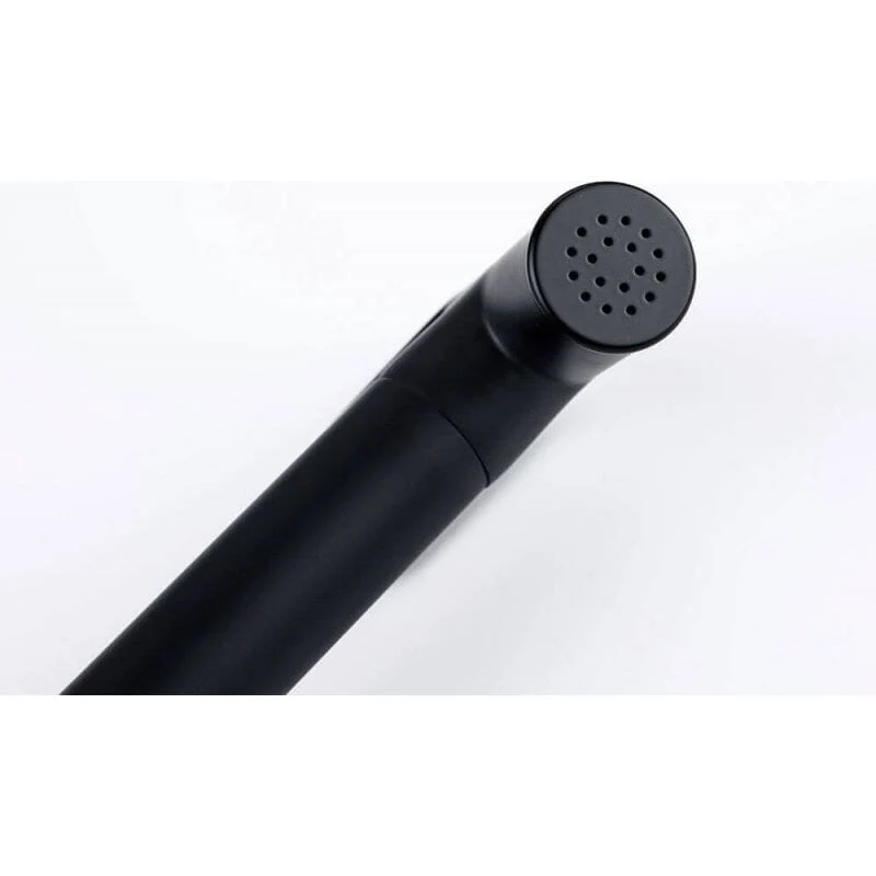 Grifo de bidet empotrado ORANI redondo negro mate