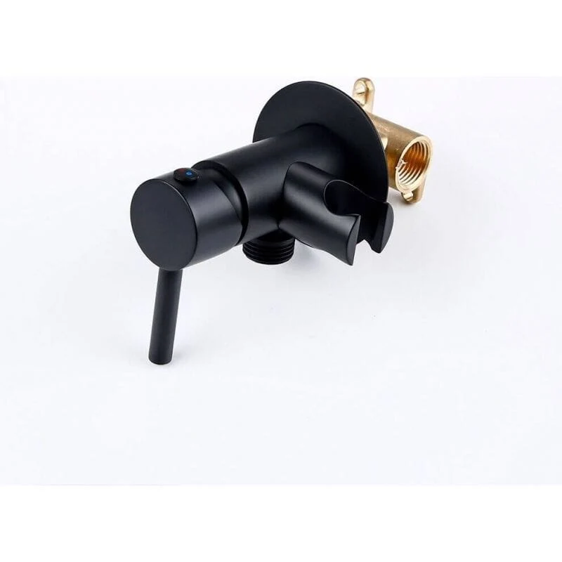 Grifo de bidet empotrado ORANI redondo negro mate
