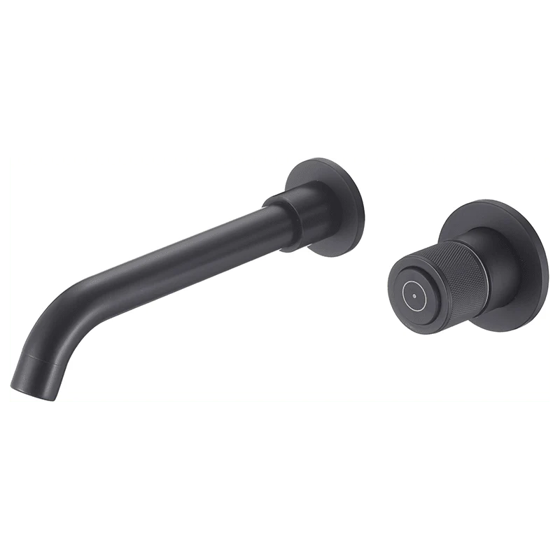 Grifo lavabo empotrado monomando INCA negro mate