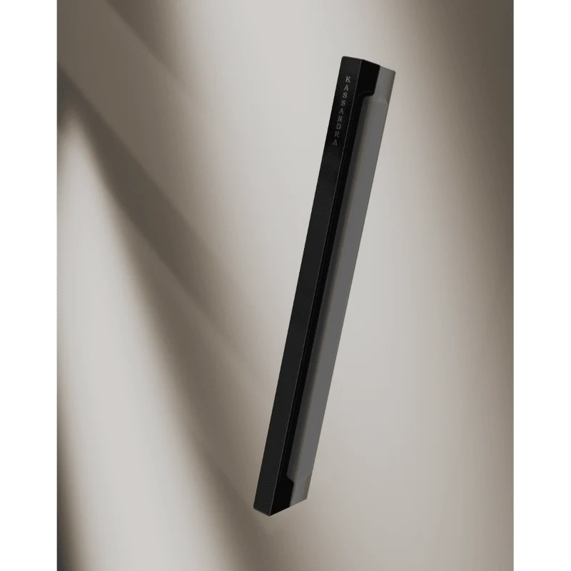 Mampara de ducha frontal + Puerta Corredera DELTA Negro