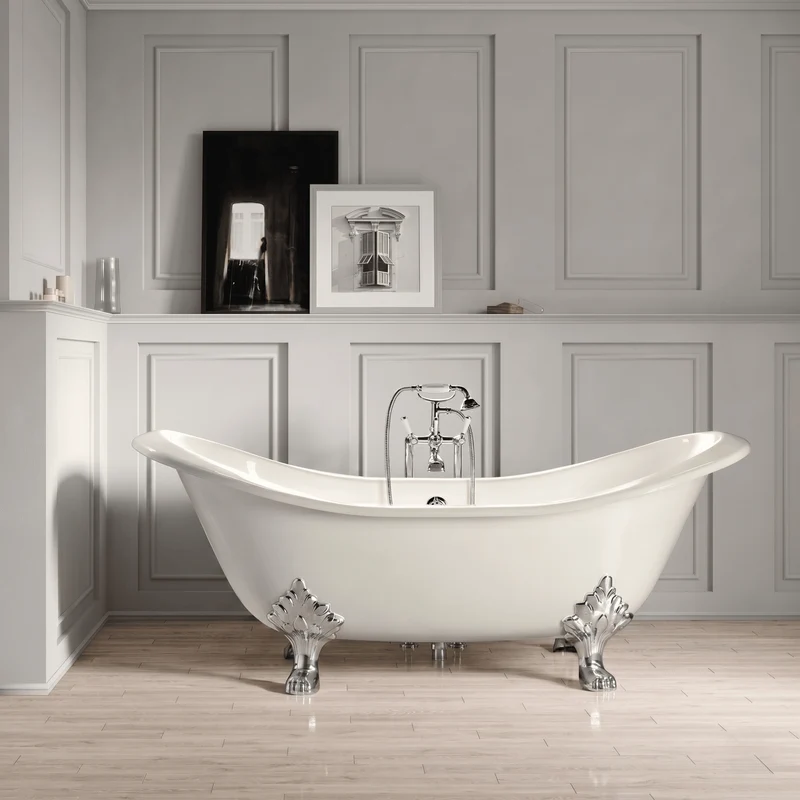Bañera de Hierro KINGSTON blanca