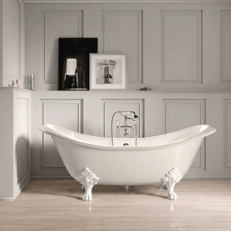 Bañera de Hierro KINGSTON blanca