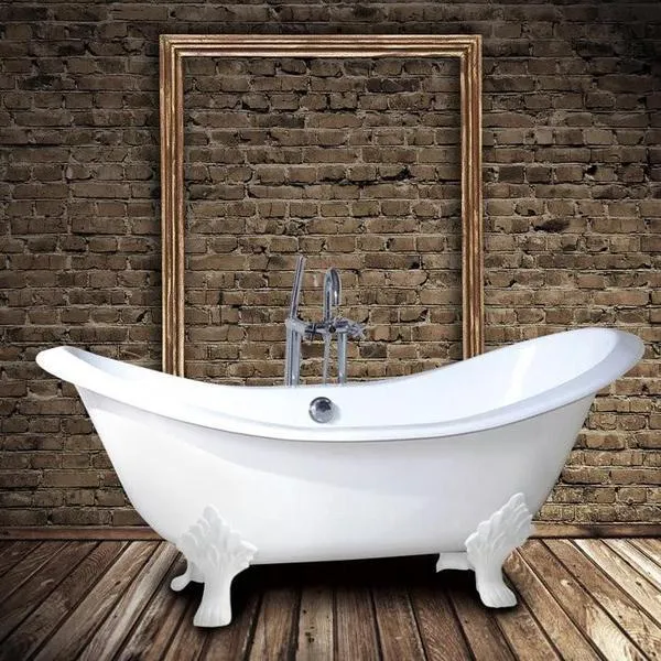Bañera de Hierro KINGSTON blanca
