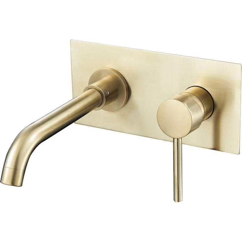 Grifo lavabo empotrado monomando CARLOW oro cepillado