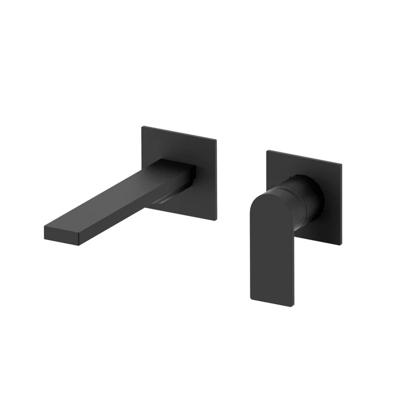 Grifo monomando empotrado de lavabo Alpha two negro