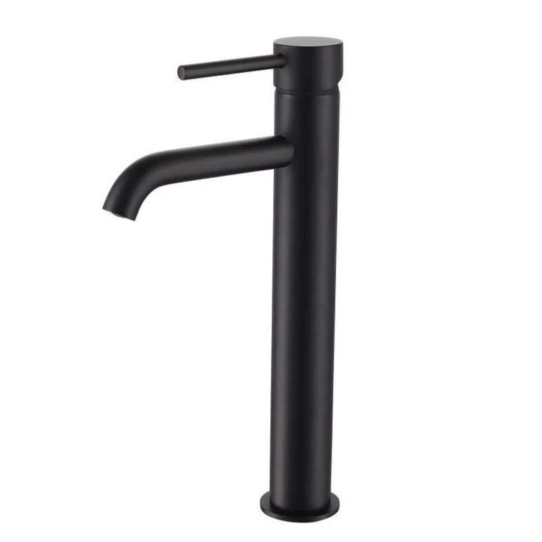 Grifo monomando para lavabo alto PICO negro mate