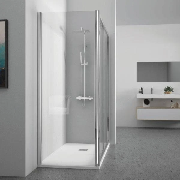 Mampara de ducha frontal + Puerta Corredera KENNEDY