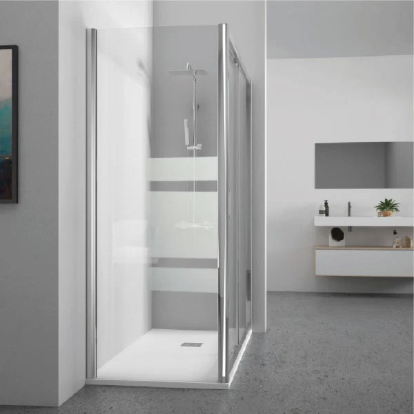 Mampara de ducha frontal + Puerta Corredera KENNEDY