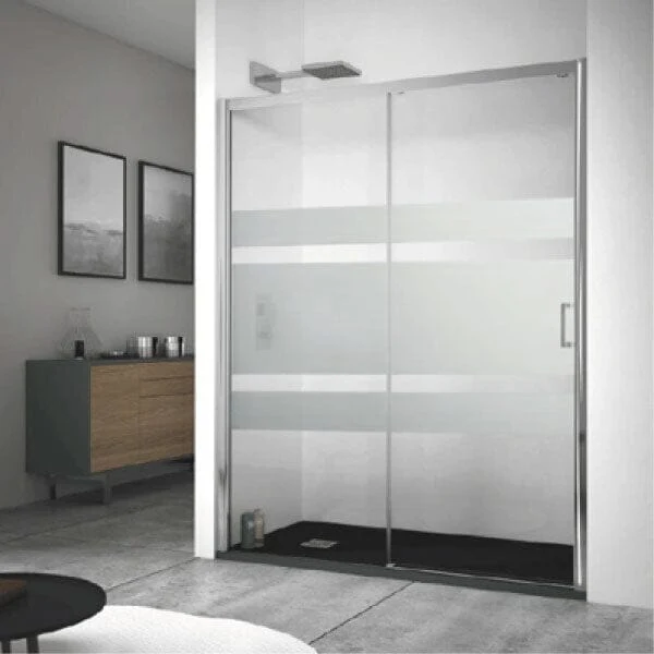 Mampara de ducha frontal + Puerta Corredera KENNEDY