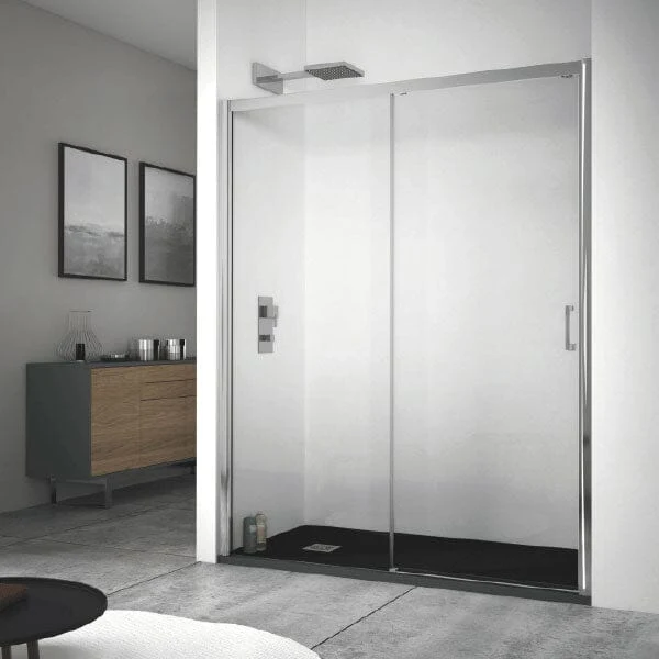 Mampara de ducha frontal + Puerta Corredera KENNEDY