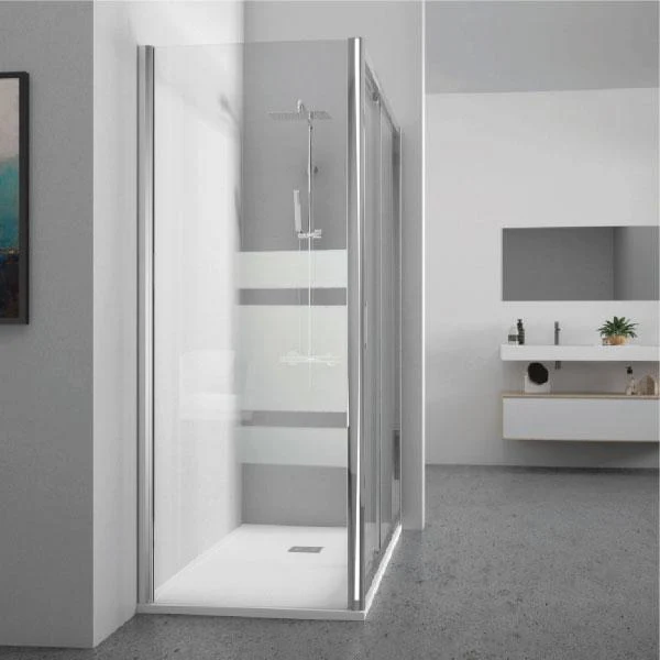 Mampara de ducha frontal + Puerta Corredera GRANT