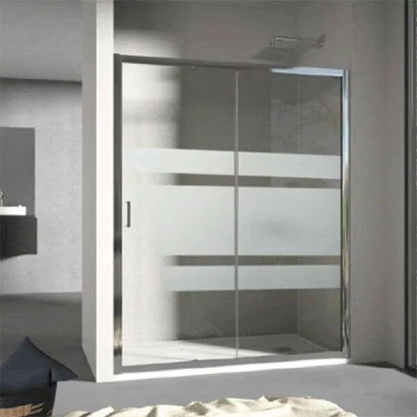 Mampara de ducha frontal + Puerta Corredera GRANT