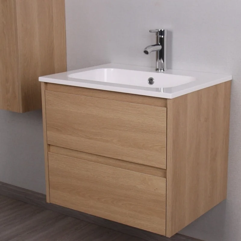 Mueble lavabo + lavabo 60 cm FORTINA roble claro