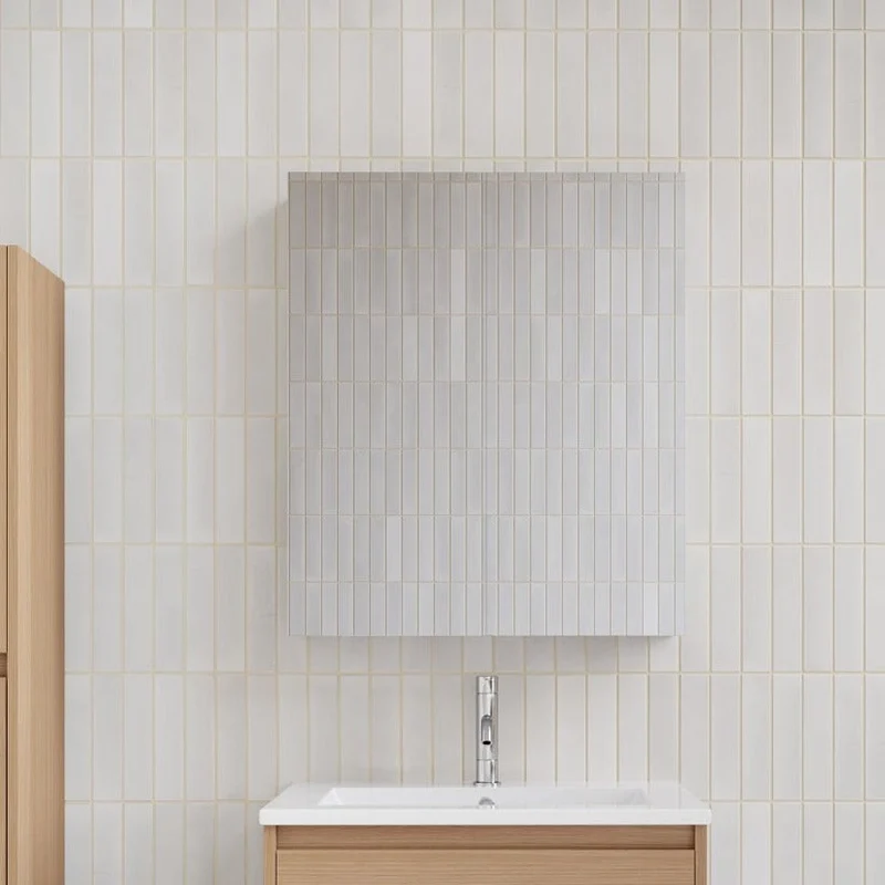 Armario espejo FORTINA ancho 60 cm roble claro