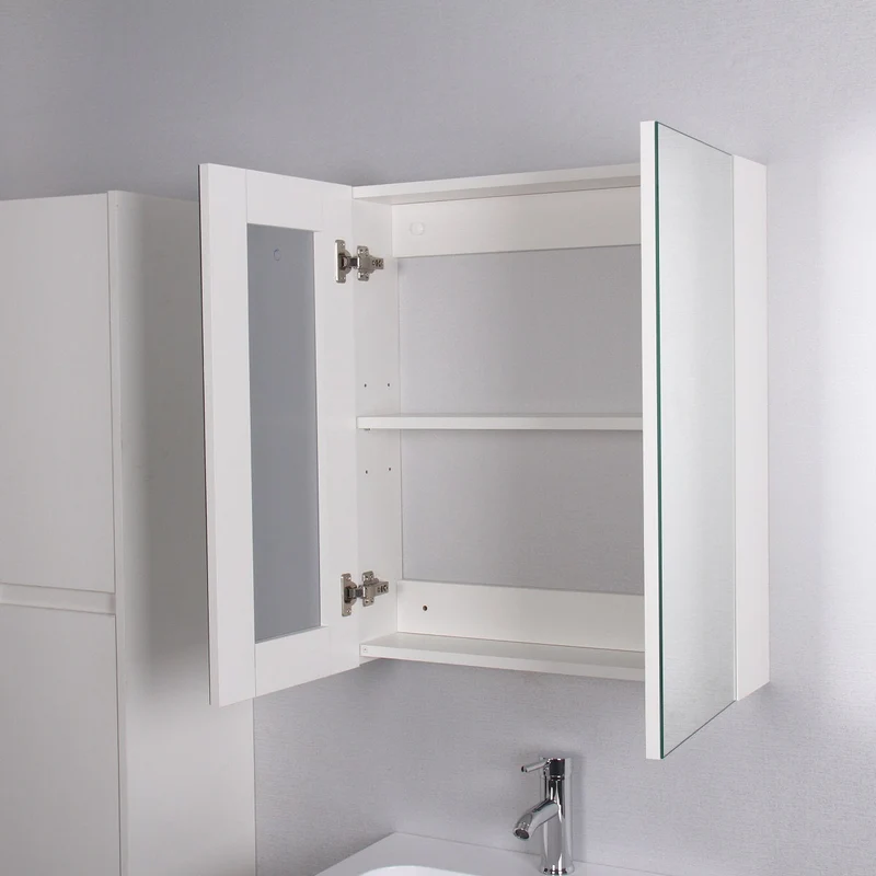 Armario espejo FORTINA ancho 60 cm blanco