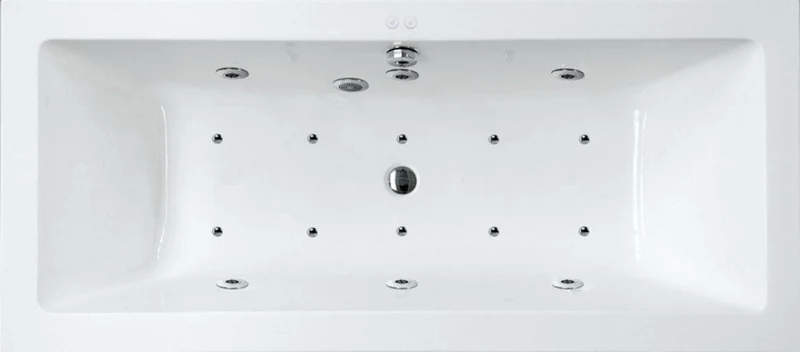 Bañera exenta rectangular CUBE SANYCCES blanca