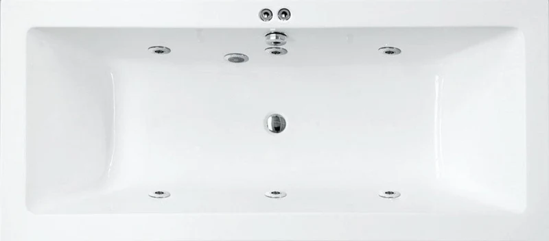 Bañera exenta rectangular CUBE SANYCCES blanca