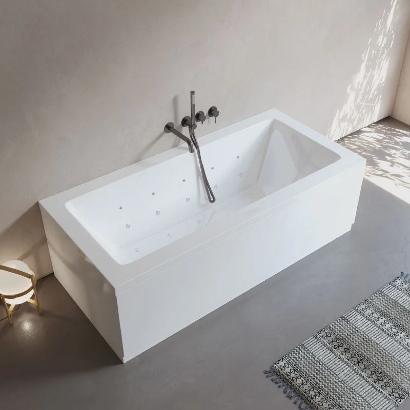 Bañera rectangular CUBE SANYCCES blanca