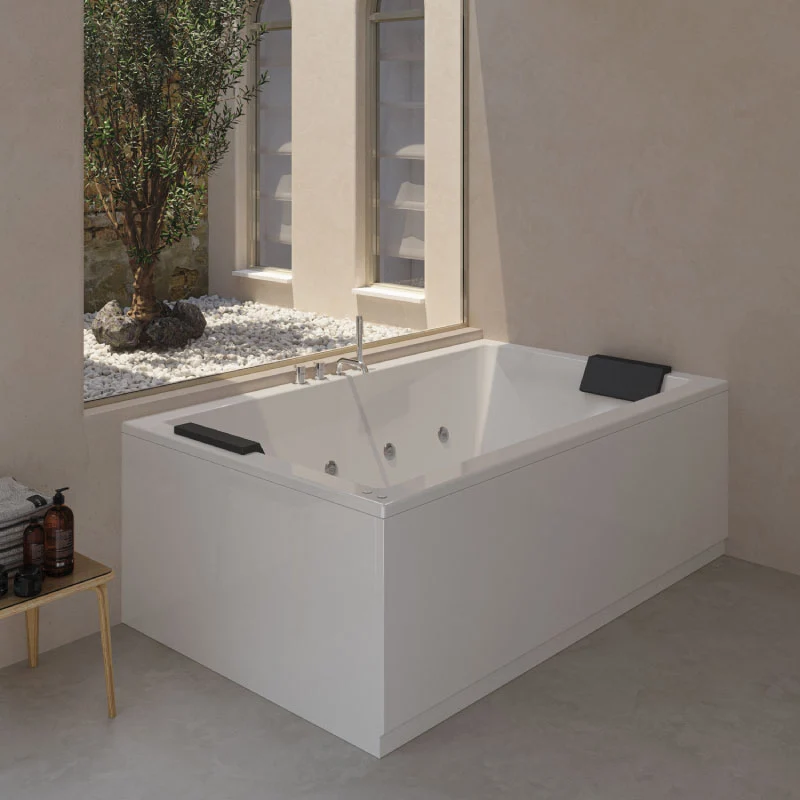 Bañera rectangular CUBE SANYCCES blanca