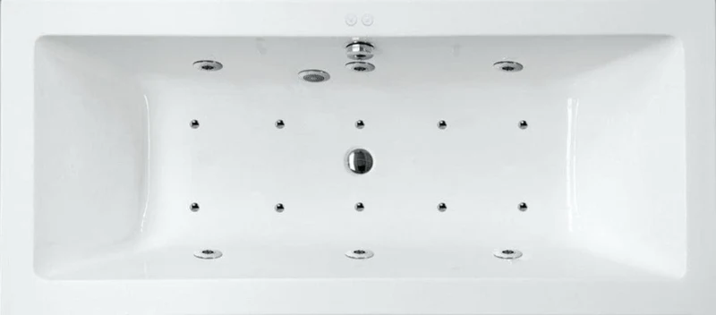 Bañera rectangular CUBE SANYCCES blanca