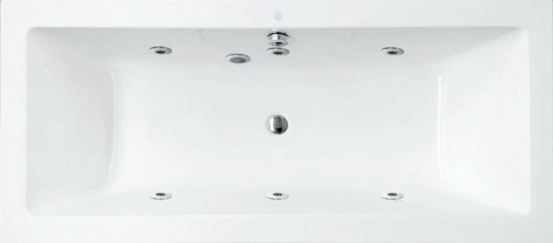 Bañera rectangular CUBE SANYCCES blanca