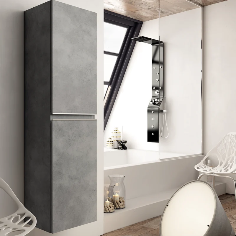 Ensemble meuble de salle de bain + colonne BALEA - 60cm