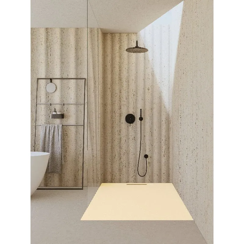 Plato de ducha resina COVER crema