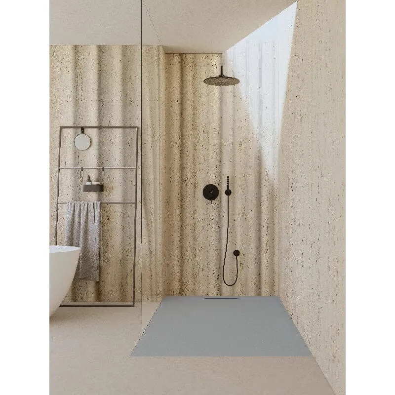 Plato de ducha resina COVER ceniza