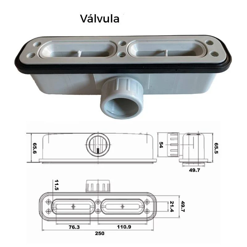 Plato de ducha resina COVER blanco