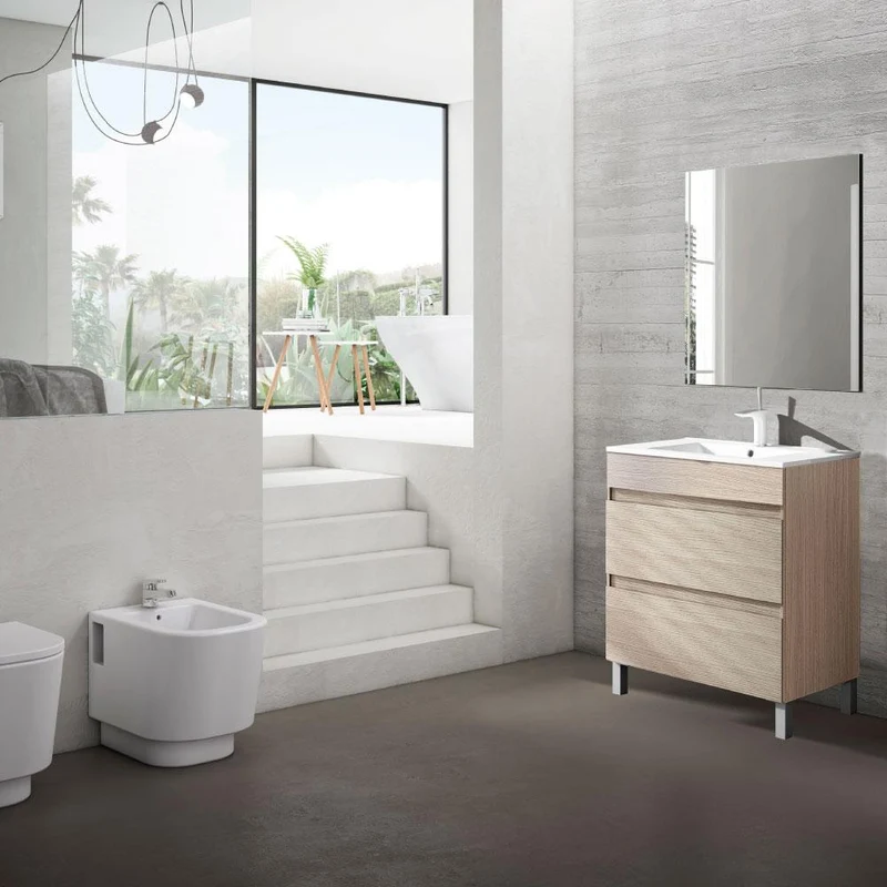 Mueble Lavabo BOX con patas