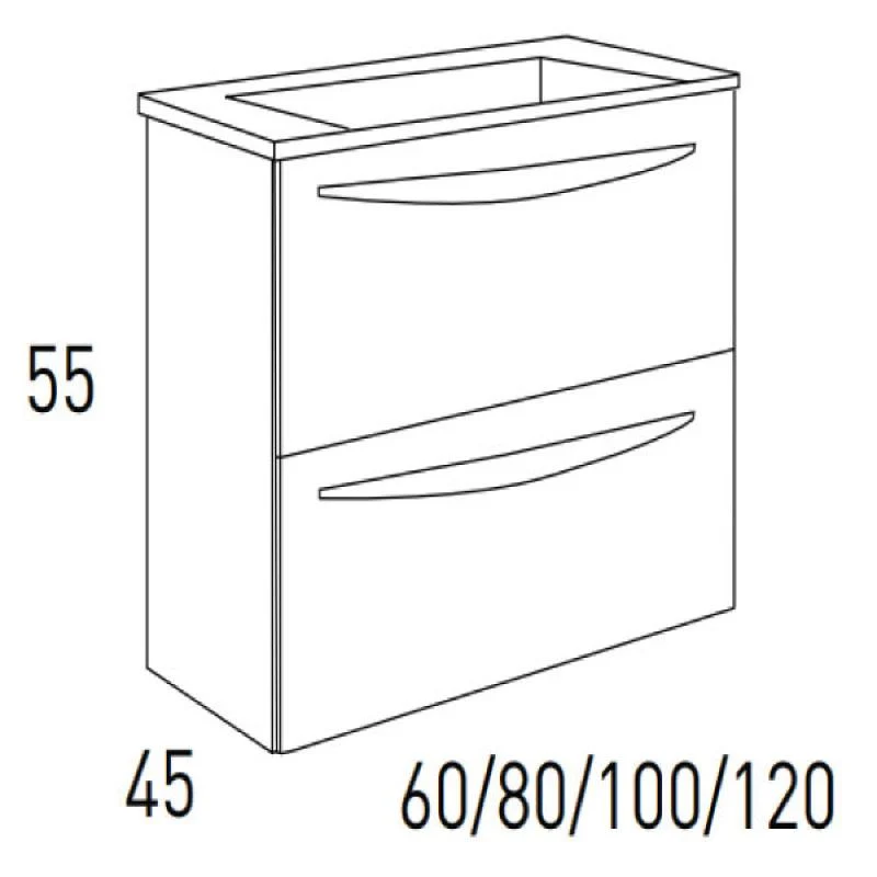 Mueble Lavabo ARCO suspendido