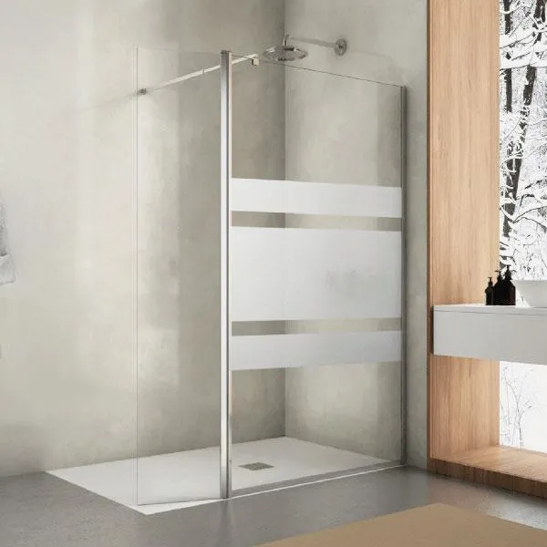 Mampara fija ducha 1 hoja + Puerta abatible SMITH