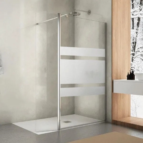 Mampara fija ducha 1 hoja + Puerta abatible SMITH
