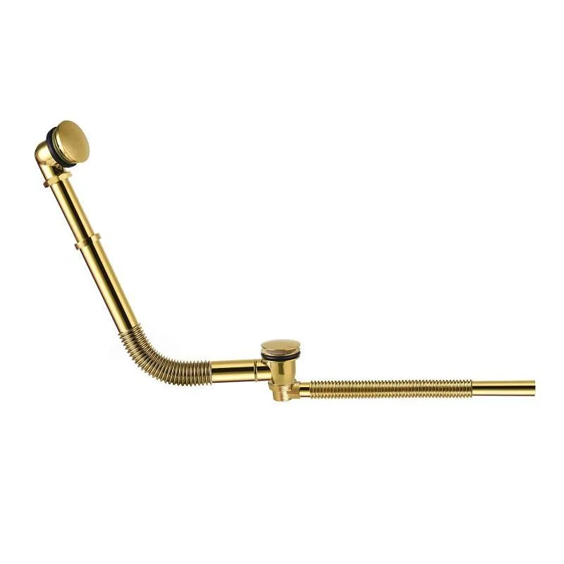 Desagüe y Sifón dorado VIGOLD para bañeras retro