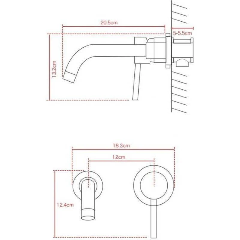 Grifo monomando lavabo empotrado BRAMPTON cromado