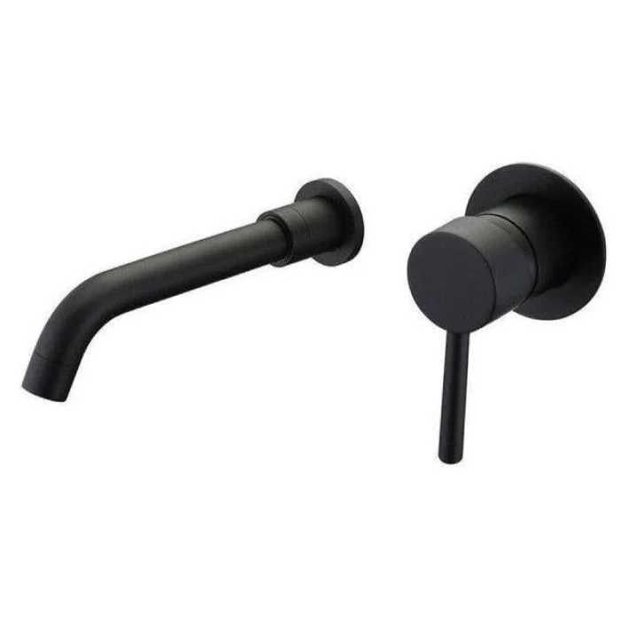 Grifo monomando lavabo empotrado BRAMPTON negro mate