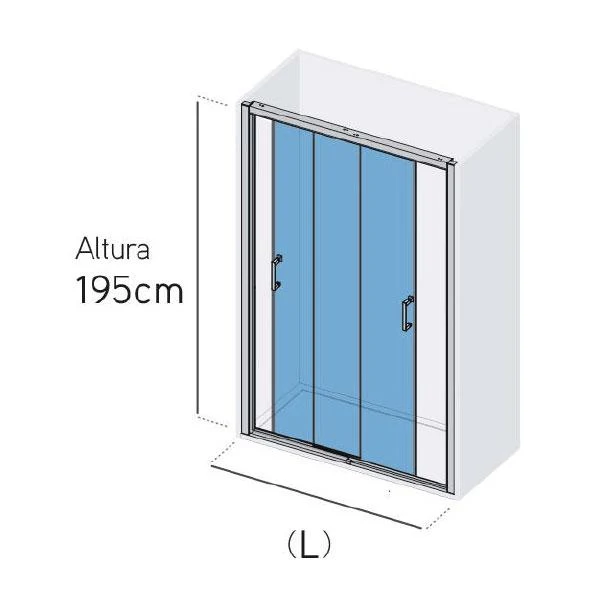 Puerta corredera doble Ducha COOPER