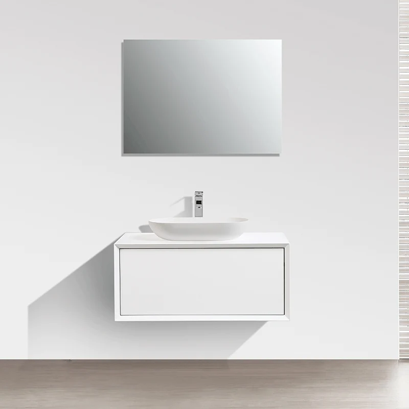 Mueble de baño MONTADO 90cm PALIO, blanco mate