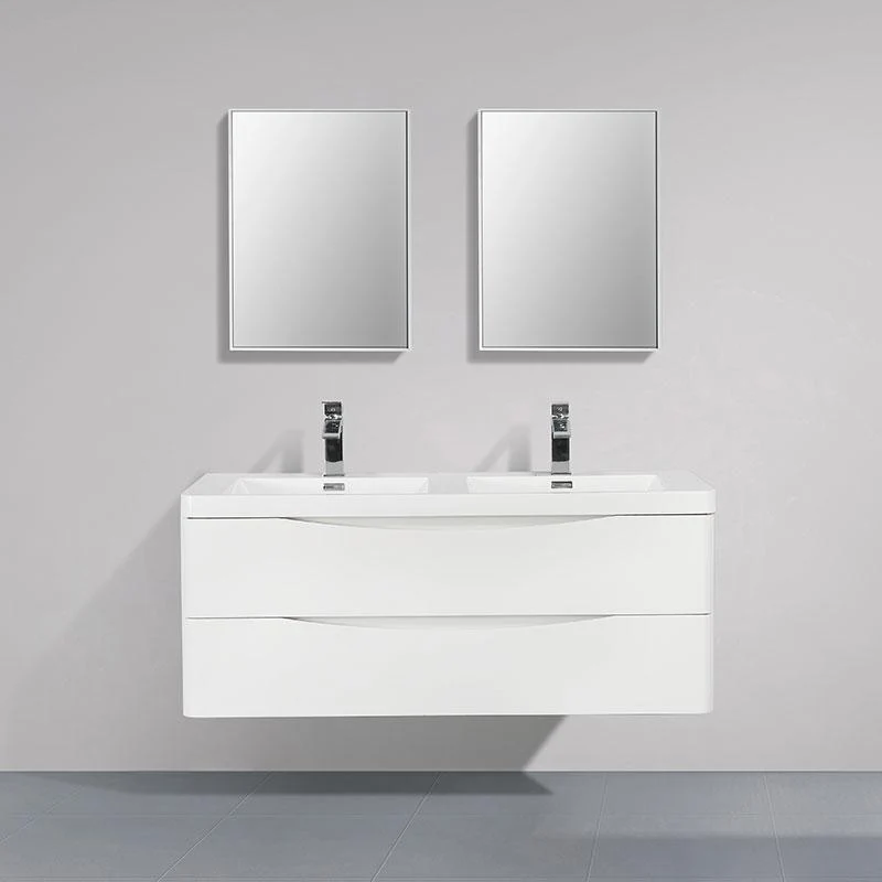 Mueble Lavabo + Lavabo Doble 120 cm MONTADO - Blanco PIACENZA