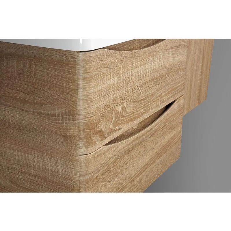 Mueble Lavabo + Lavabo 90 cm MONTADO - Roble Claro PIACENZA
