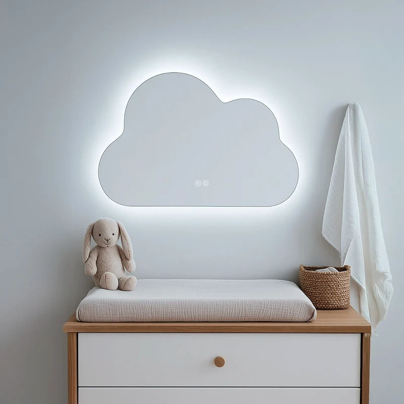 Espejo de baño en forma de nube Fauno