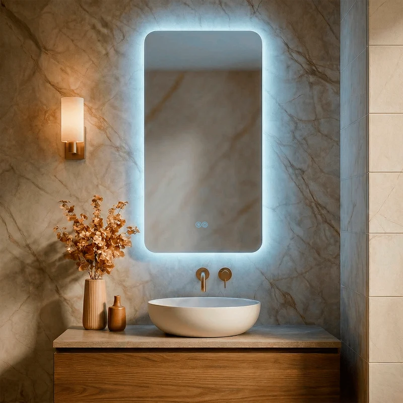 Espejo con luz led Hera
