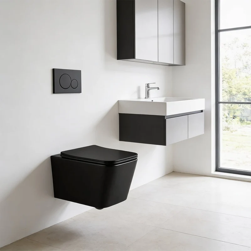 Wc suspendido Corvo Rimless Mate