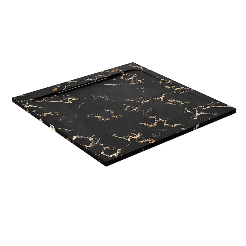 Receveur de douche en pierre naturelle extra plat à poser 80x80cm - ORIGINE
