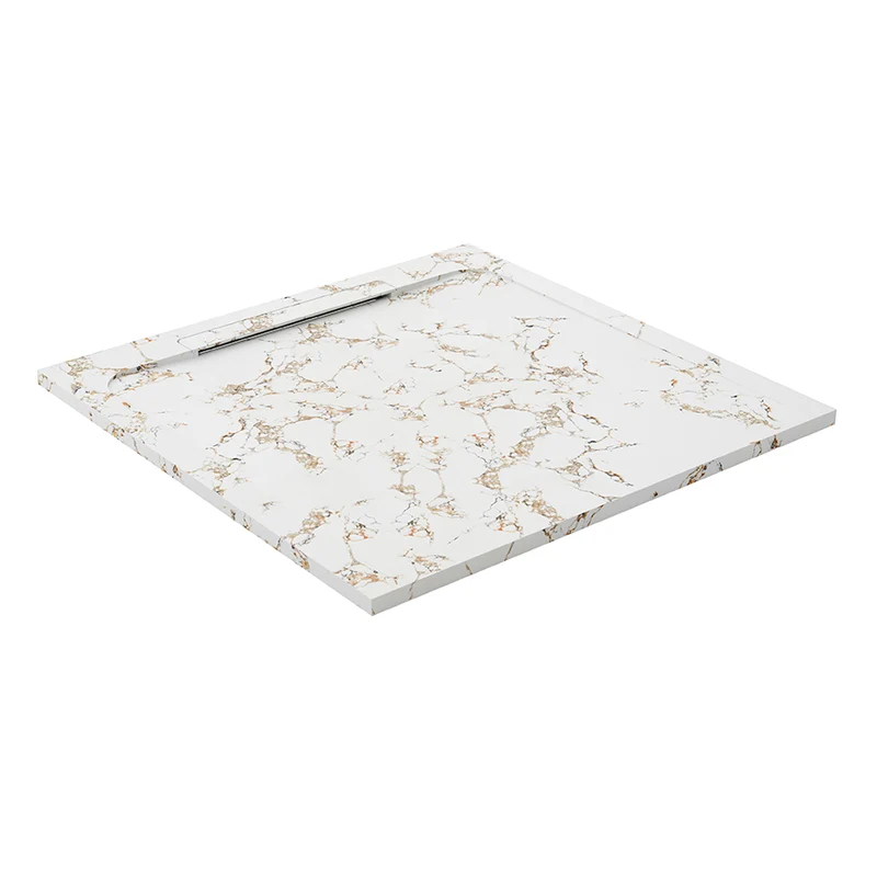 Receveur de douche en pierre naturelle extra plat à poser 80x80cm - ORIGINE