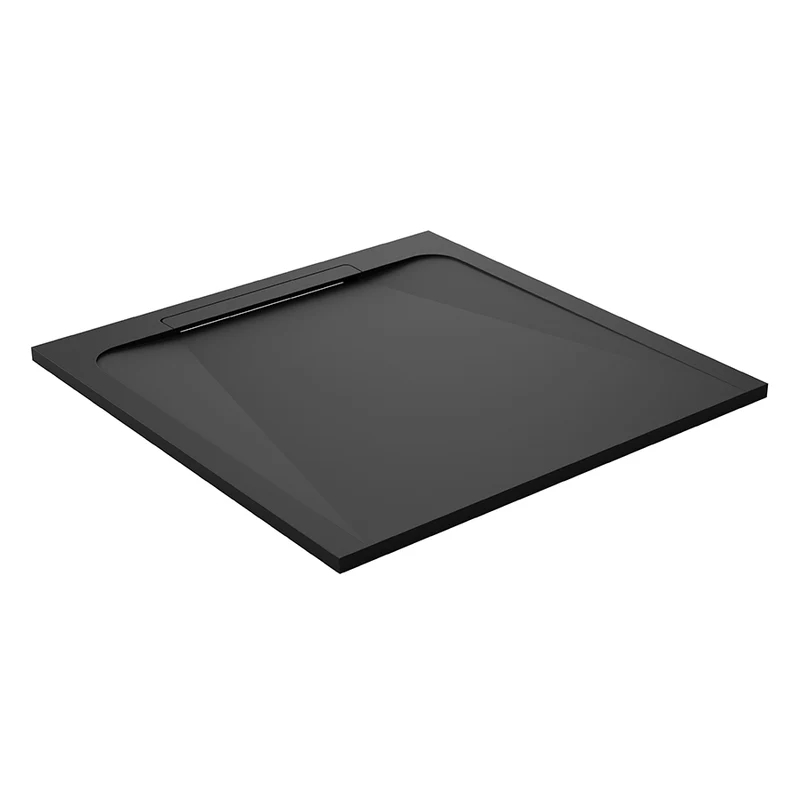 Receveur de douche en pierre naturelle extra plat à poser 80x80cm - ORIGINE