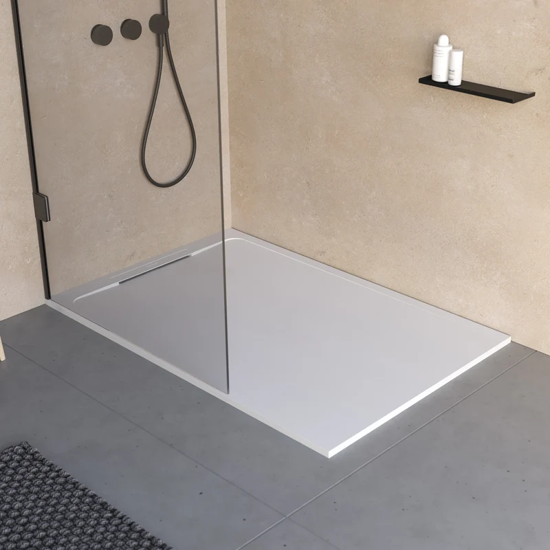 Receveur de douche en pierre naturelle extra plat à poser 70x80cm - ORIGINE