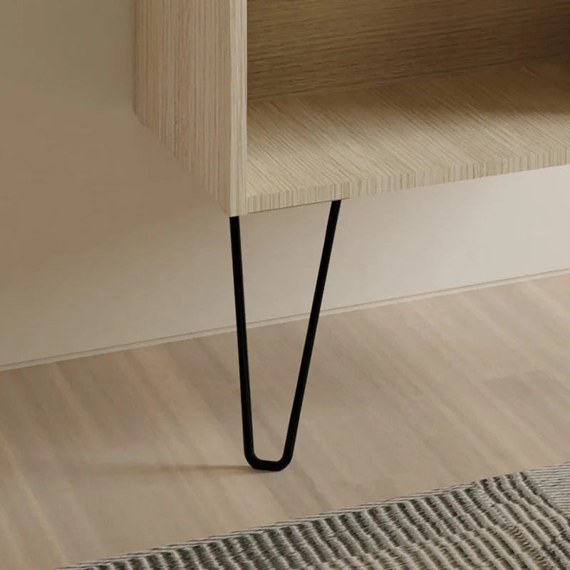 Mueble lavabo YOKO. Opción Blanco, Roble y Fumé.