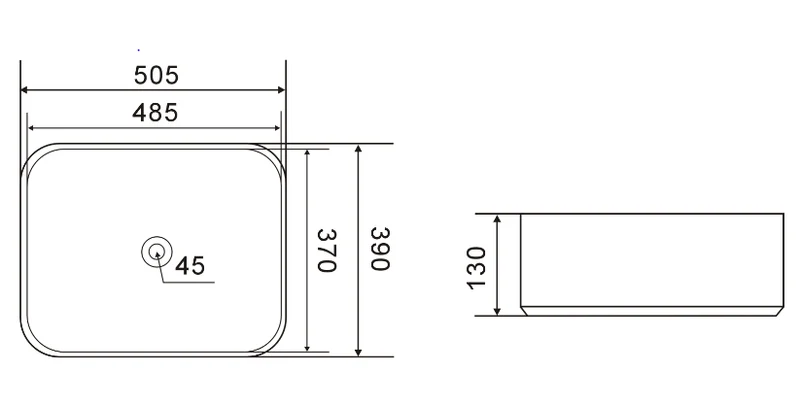 Mueble Lavabo + lavabo sobre encimera NIWA. Opción Blanco, Roble y Fumé.