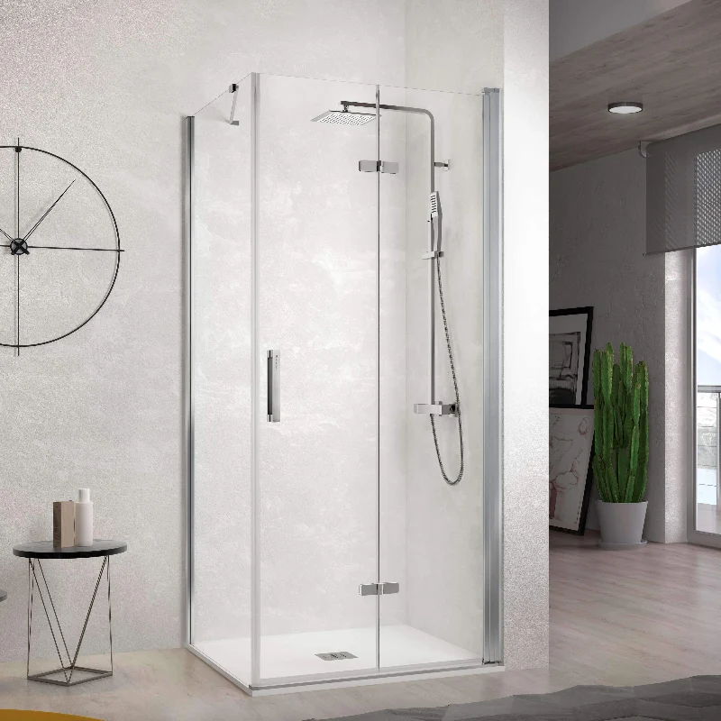 Mampara de ducha frontal + Puerta Plegable NARDI